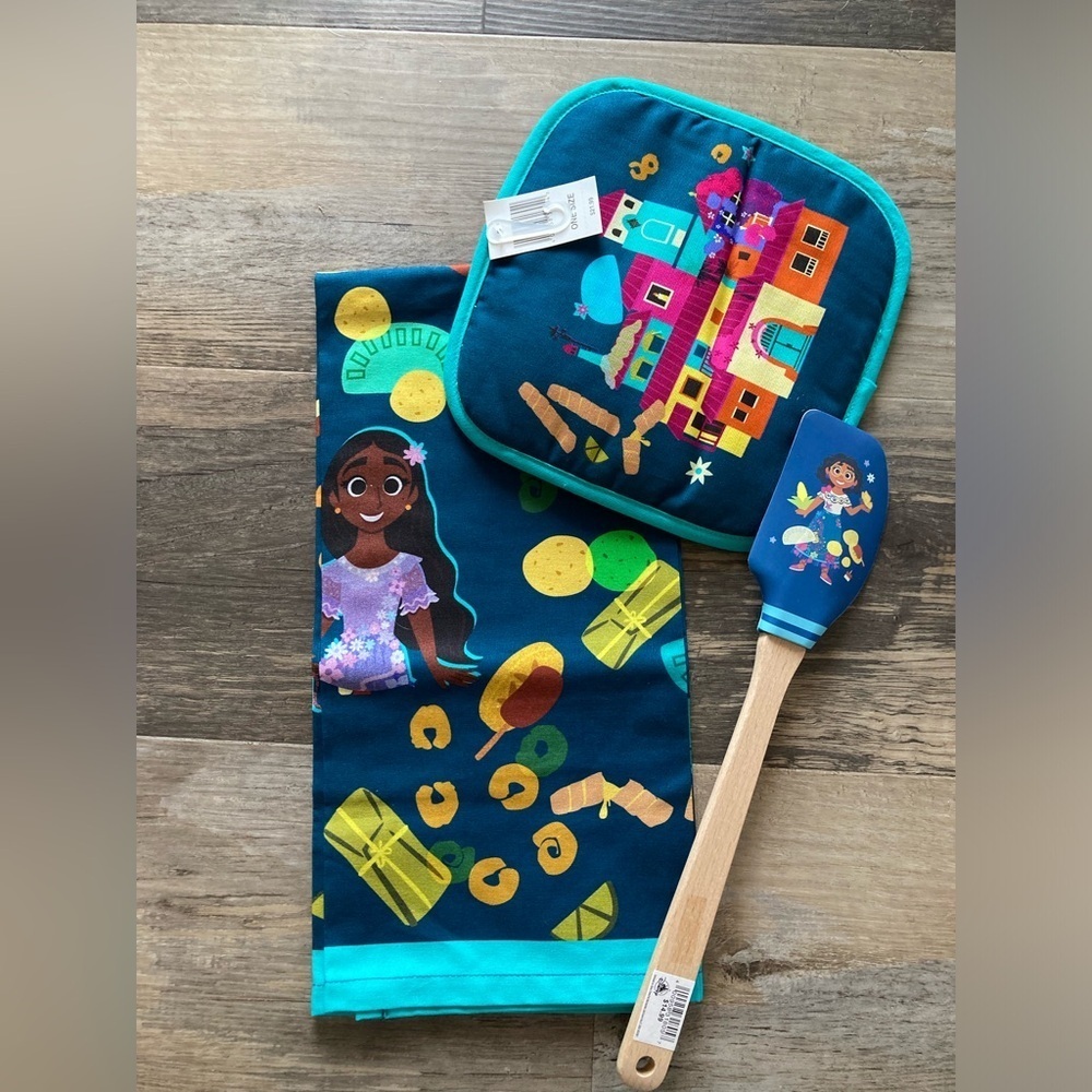 Disney Food and Wine Encanto Dish Towel, Potholder, and Spatula
